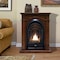 Procom Dual Fuel Ventless Gas Fireplace System With Corner Combo Mantel PCS150T-A-W - alternate 2